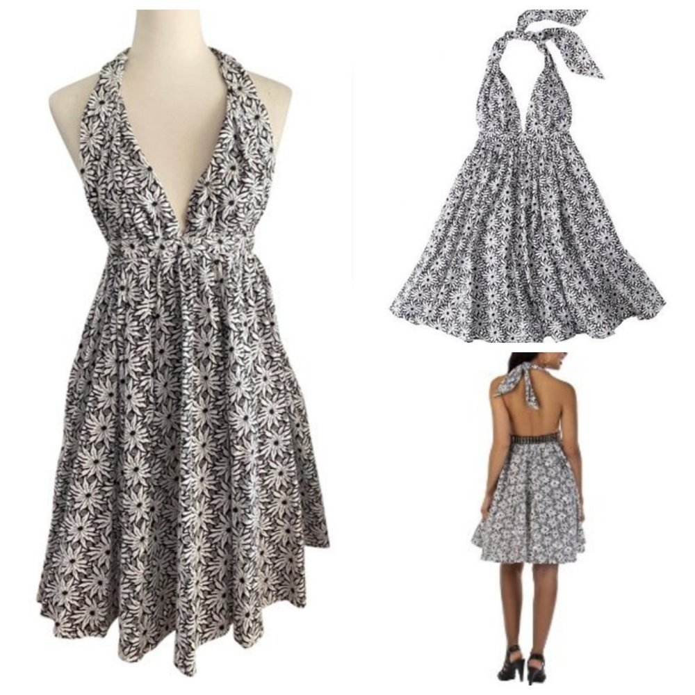 Jean Paul Gaultier Halter  Eyelet Dress